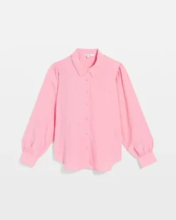 Tencel Blend Dolman-Sleeved Blouse
