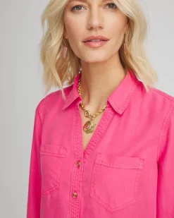 Tencel™ Denim Button-front Shirt
