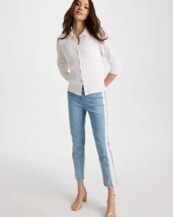 Textured Button-Front Cardigan