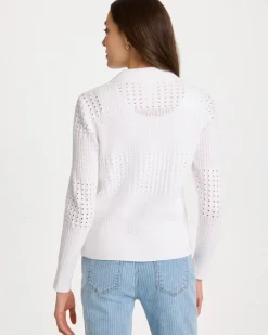 Textured Button-Front Cardigan