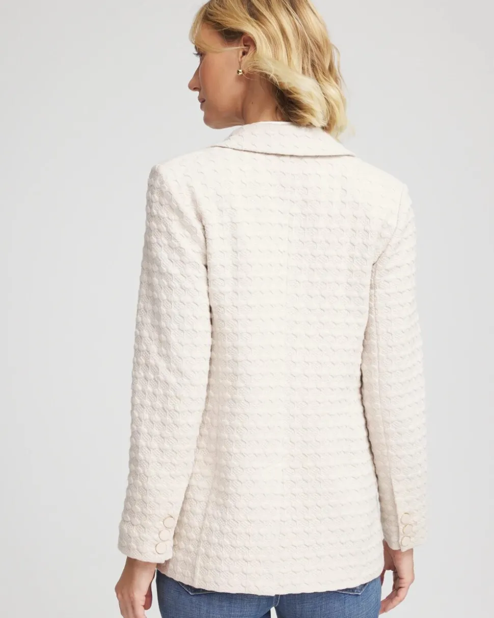 Textured Knit Blazer