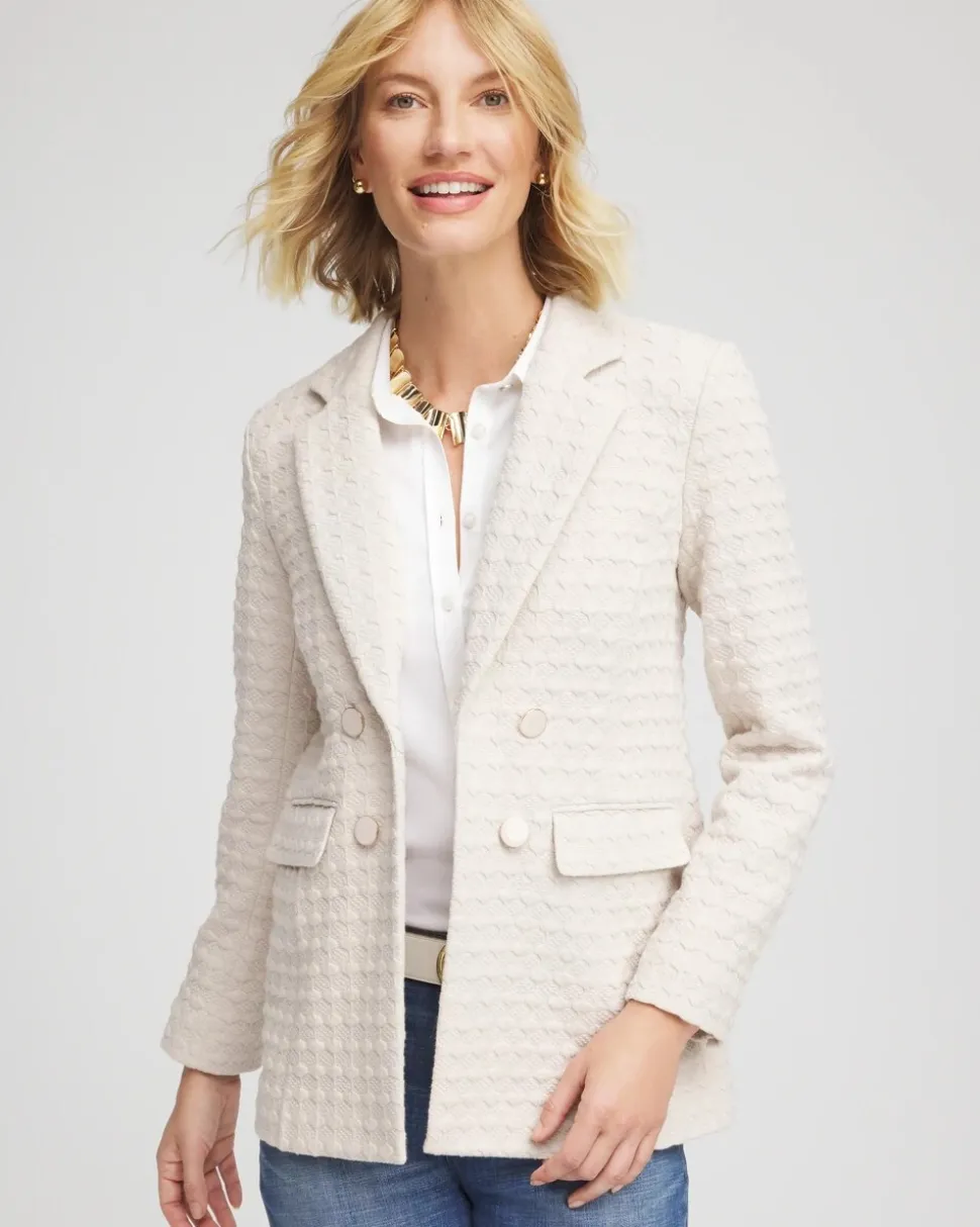 Textured Knit Blazer