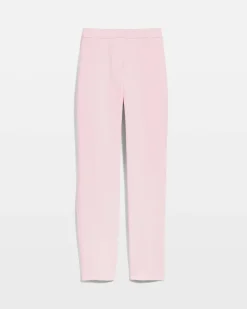 Textured Straight Tapered Ankle Pants