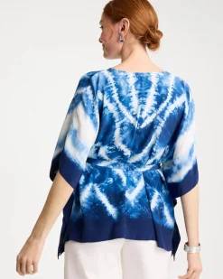 Tie Dye Belted Poncho