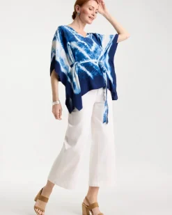 Tie Dye Belted Poncho