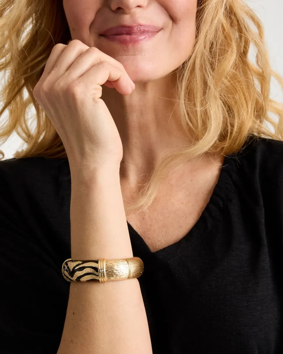 Tiger Hinge Cuff Bracelet