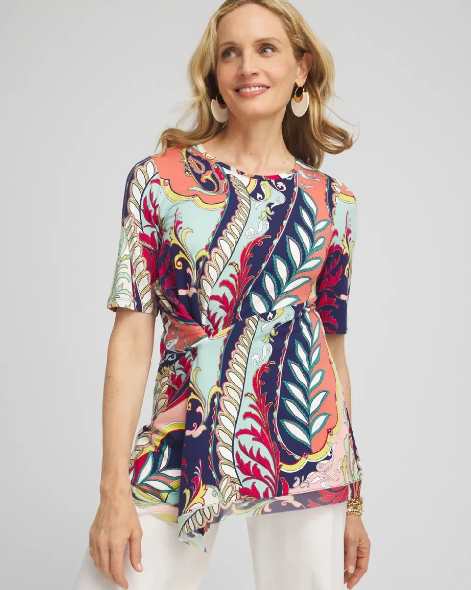 Touch of Cool™ Abstract Draped Tunic