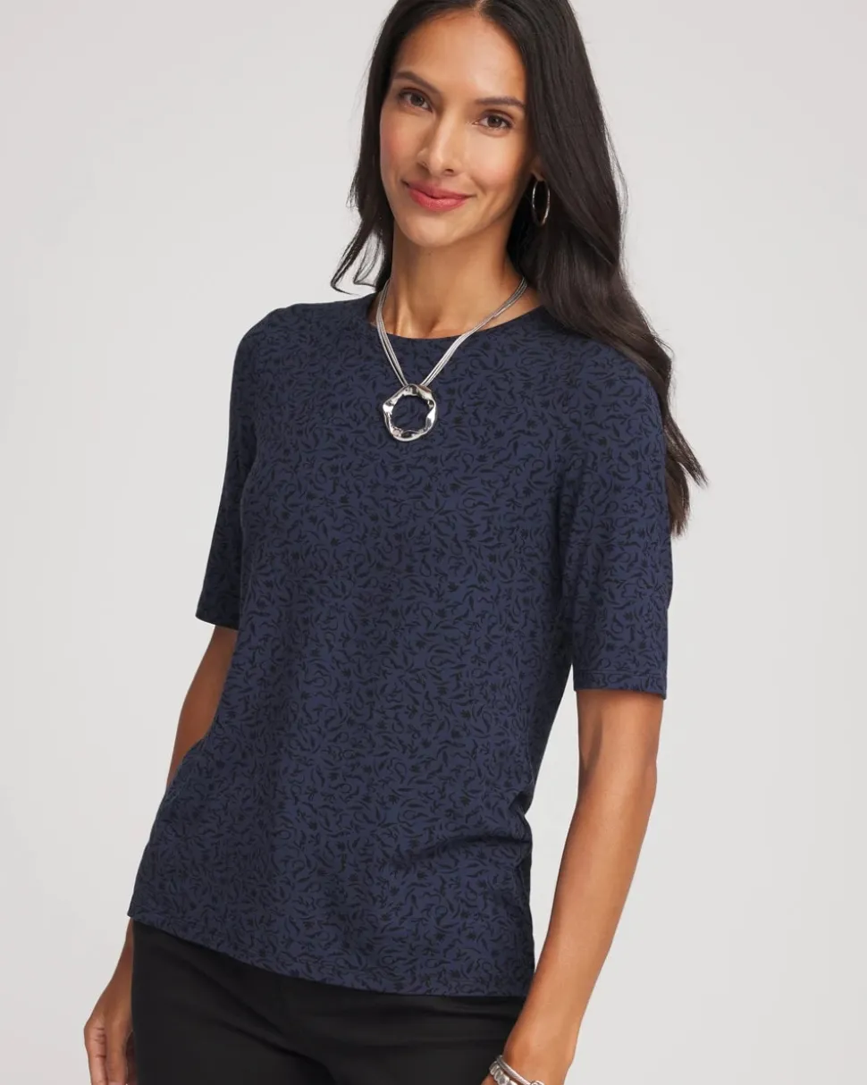 Touch of Cool™ Elbow-Sleeve Perfect Tee