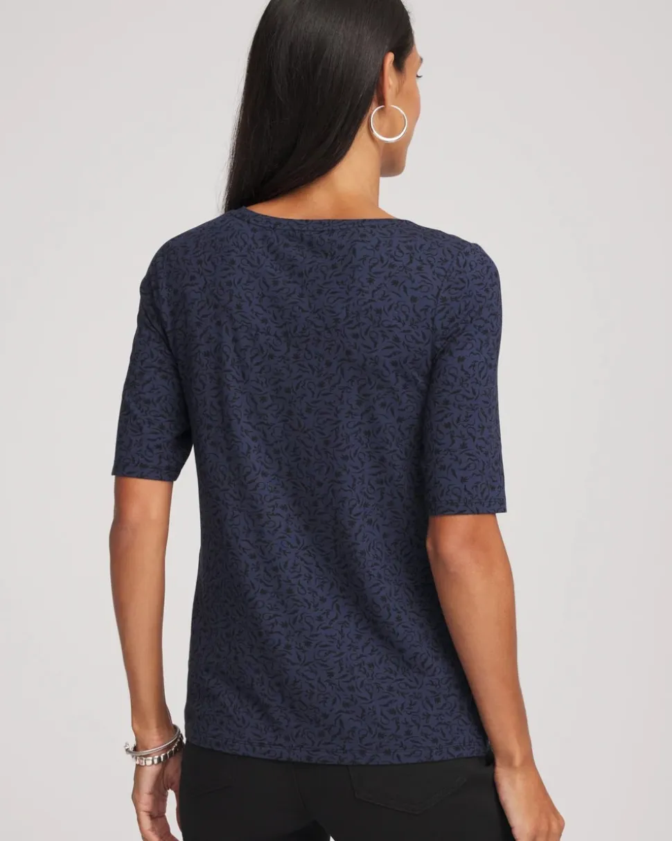 Touch of Cool™ Elbow-Sleeve Perfect Tee