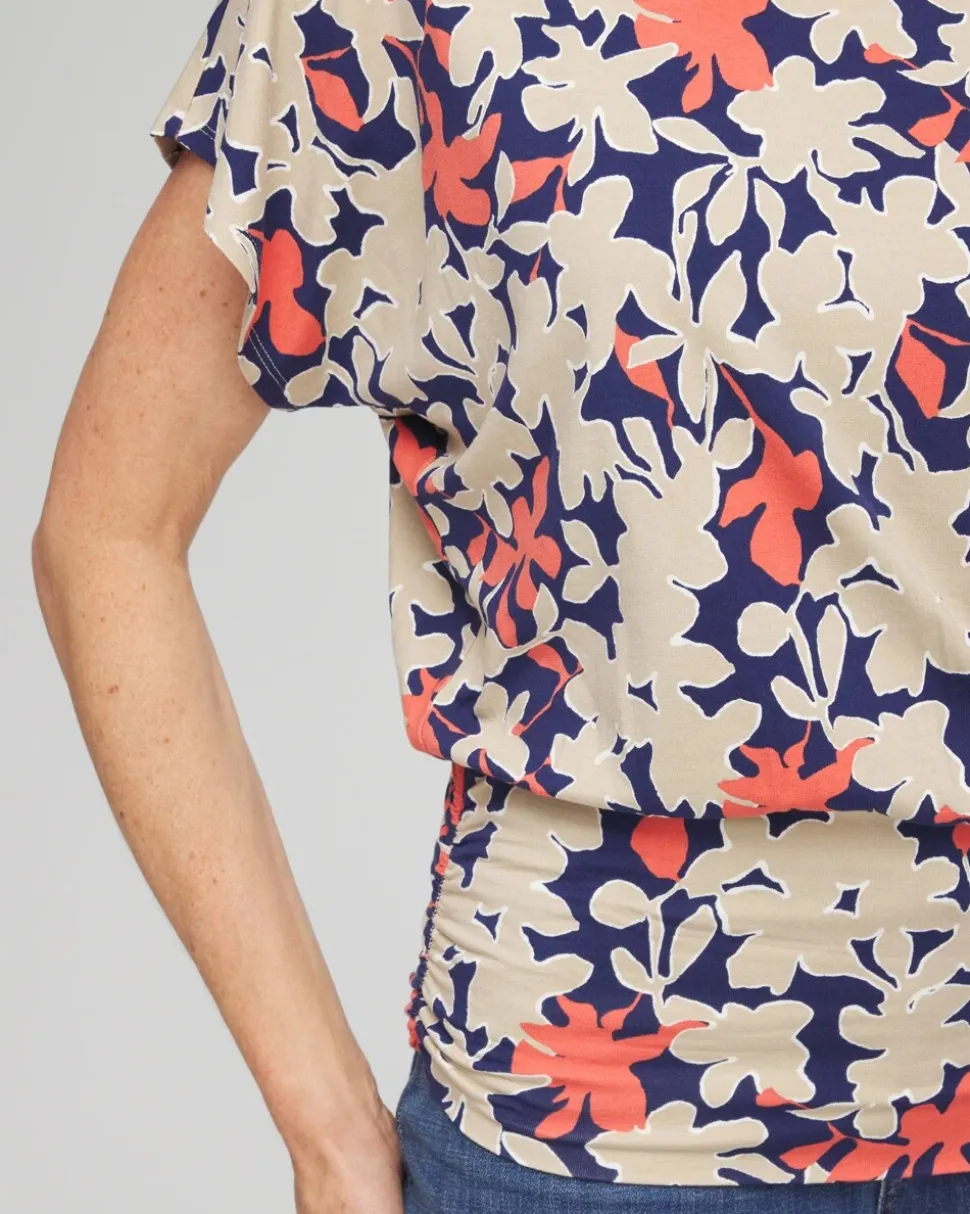 Touch of Cool™ Floral Banded Hem Top