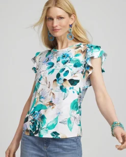 Touch of Cool™ Flutter Sleeve Tee