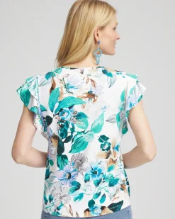 Touch of Cool™ Flutter Sleeve Tee