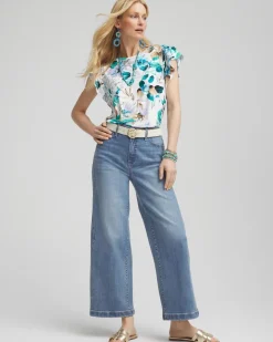 Touch of Cool™ Flutter Sleeve Tee