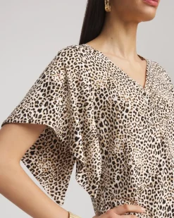 Touch of Cool™ Handkerchief-Sleeve V-Neck Tee