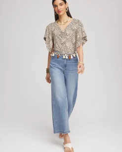 Touch of Cool™ Handkerchief-Sleeve V-Neck Tee