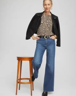 Touch of Cool™ Leopard Long Sleeve Layering Tee
