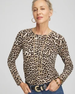 Touch of Cool™ Leopard Long Sleeve Layering Tee