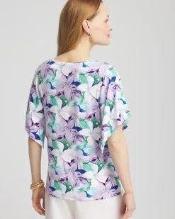 Touch of Cool™ Lily Handkerchief-Sleeve V-Neck Tee