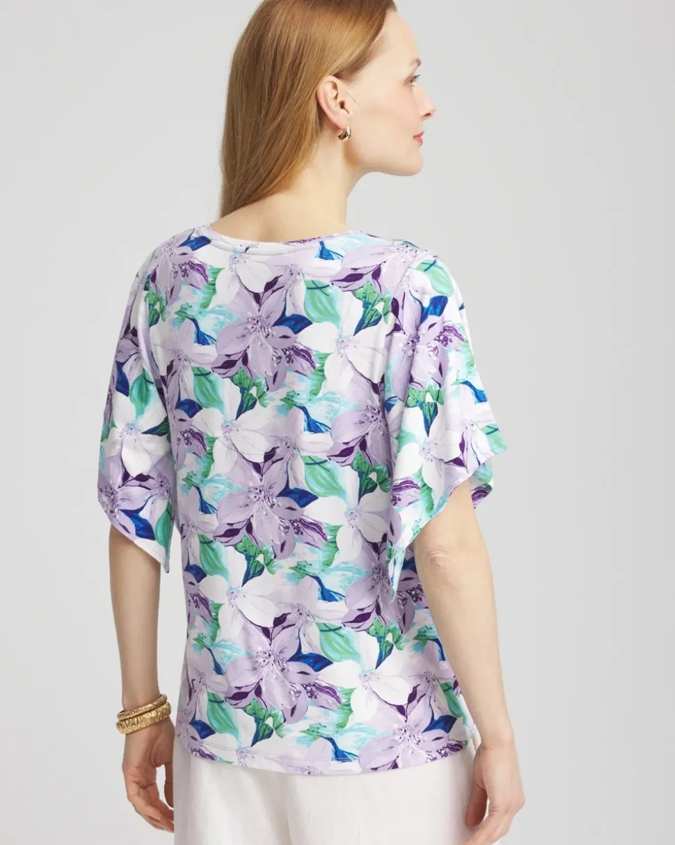 Touch of Cool™ Lily Handkerchief-Sleeve V-Neck Tee