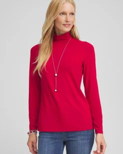 Touch of Cool™ Mockneck Layering Tee