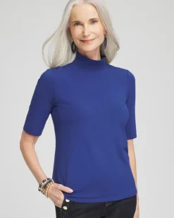 Touch of Cool™ Mock Neck Short Sleeve Tee