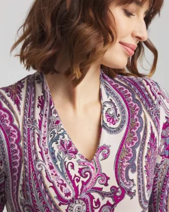 Touch of Cool™ Paisley 3/4 Sleeve Tee