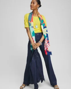 Touch of Cool™ Pleated Roll Cuff Tee