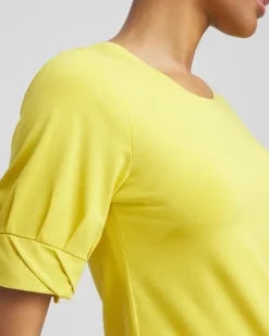 Touch of Cool™ Pleated Roll Cuff Tee