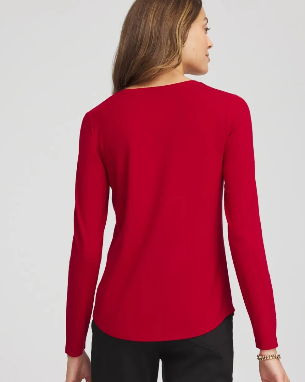 Touch of Cool™ V-Neck Layering Tee
