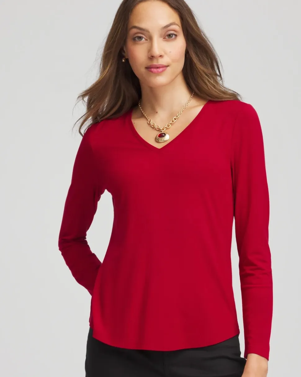 Touch of Cool™ V-Neck Layering Tee