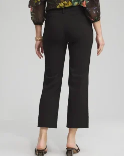 Trapunto Straight Leg Cropped Pants