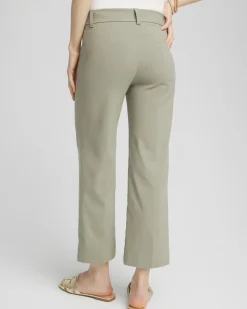 Trapunto Straight Leg Cropped Pants