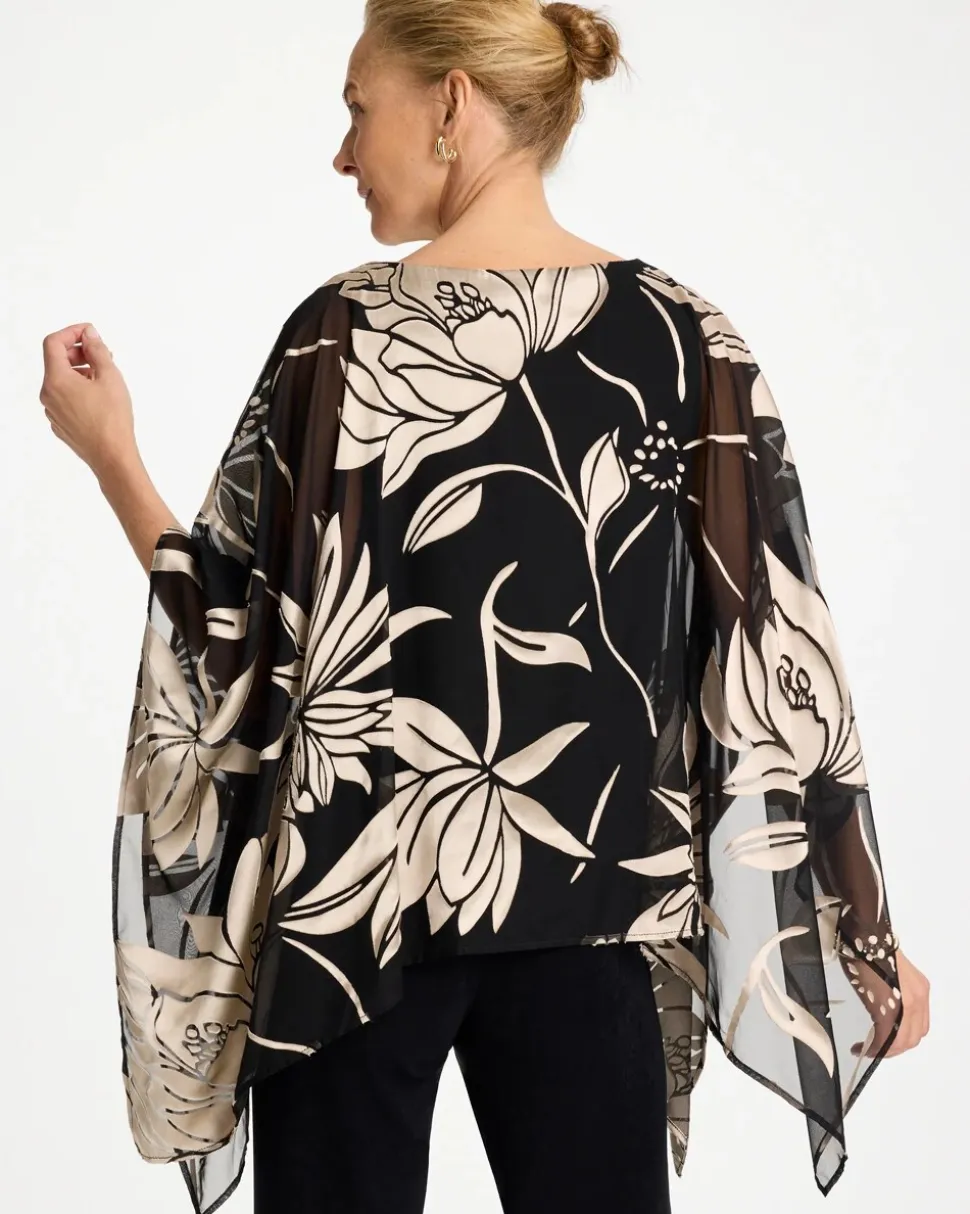 Travelers™ Burnout Floral Chiffon Top