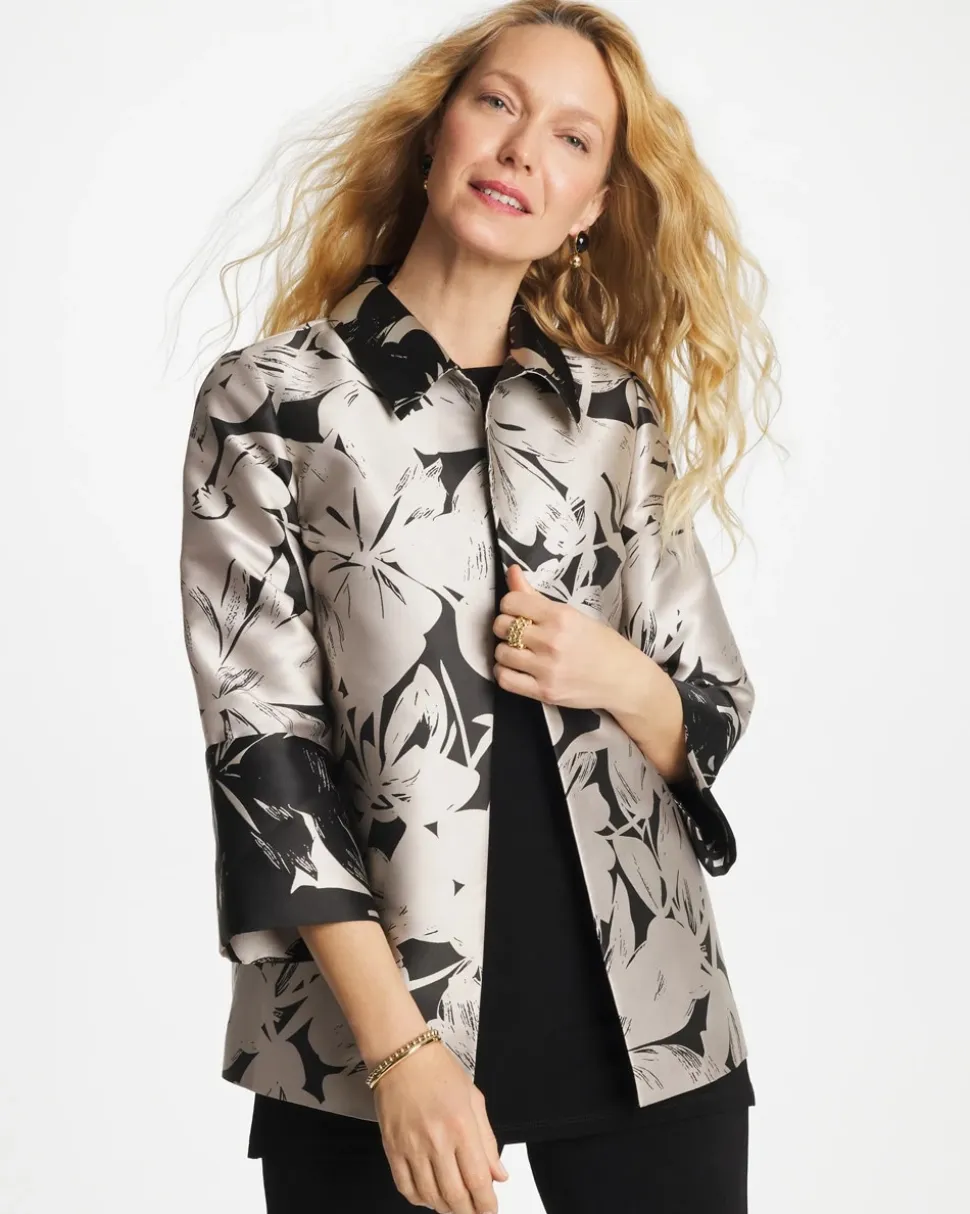 Travelers™ Collection Floral Jacquard Jacket