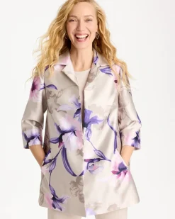 Travelers™ Collection Iris Collared Long Jacket