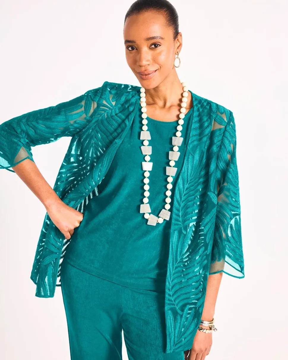 Travelers™ Collection Palm Frond Sheer Jacket