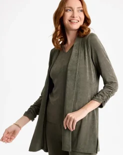 Travelers™ Collection Ruched Elbow Sleeve Jacket