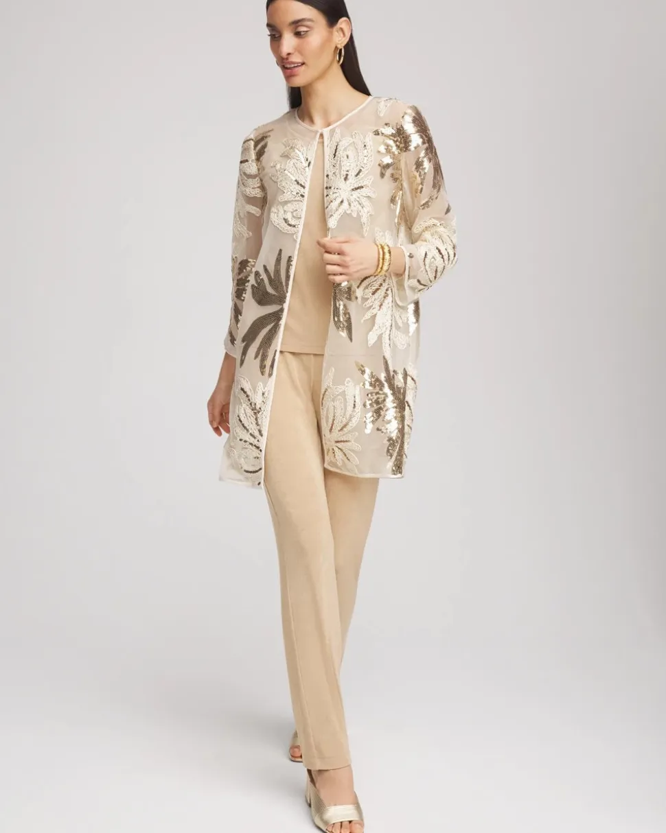 Travelers™ Collection Sequin-Mesh Jacket