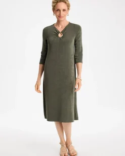 Travelers™ Hardware 3/4 Sleeve Dress