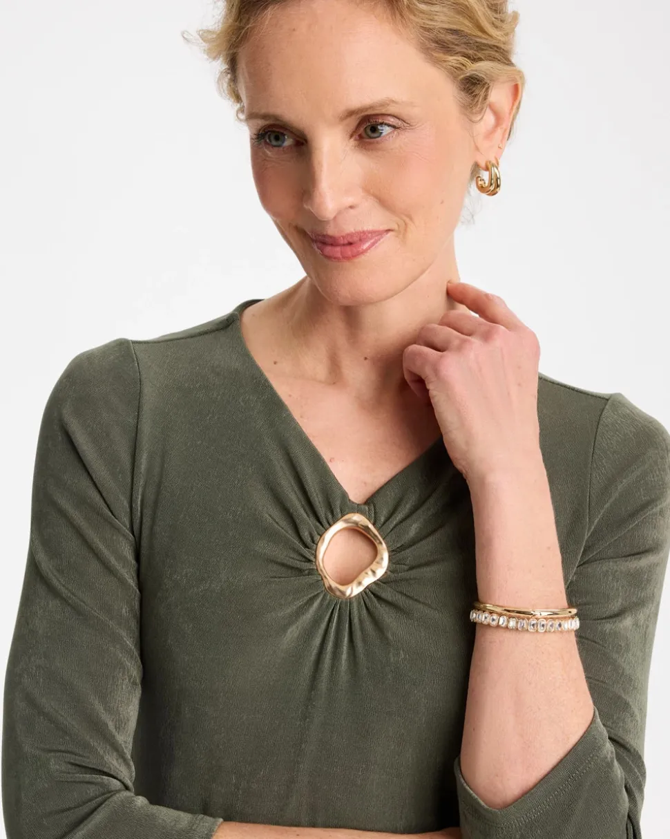 Travelers™ Hardware 3/4 Sleeve Dress