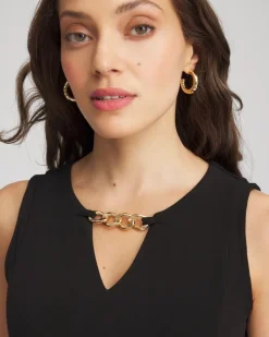 Travelers™ Jersey Knit Chain-Trim Jumpsuit