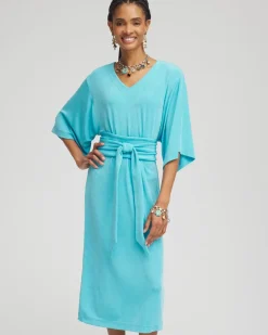 Travelers™ Kimono Sleeved V-Neck Dress