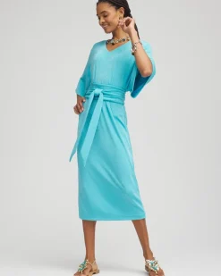 Travelers™ Kimono Sleeved V-Neck Dress