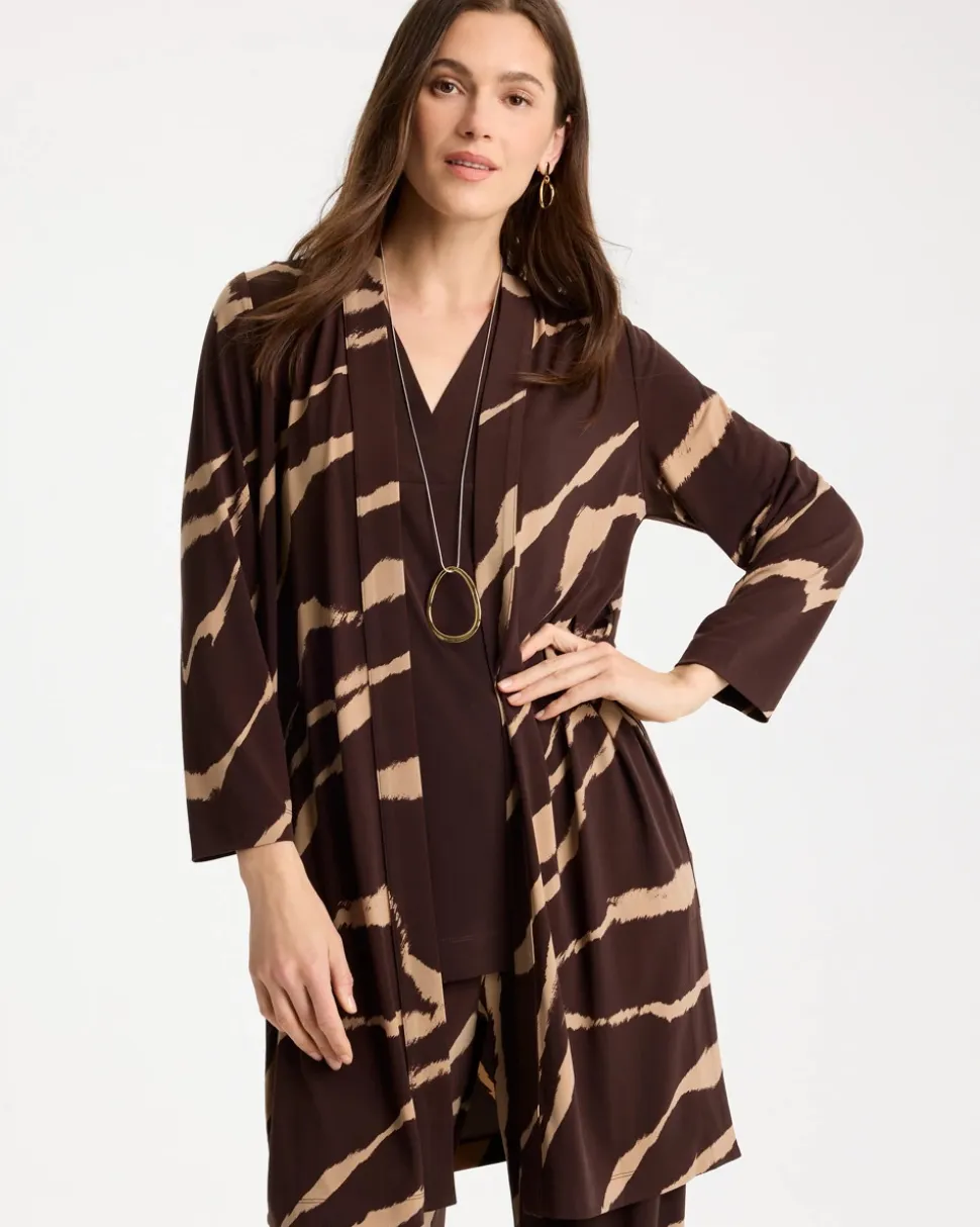 Travelers™ Knit Animal Print Duster Cardigan