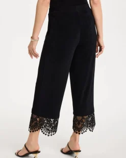 Travelers™ Lace Trim Cropped Pants