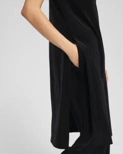 Travelers™ Maxi Mock-Neck Velvet Tunic