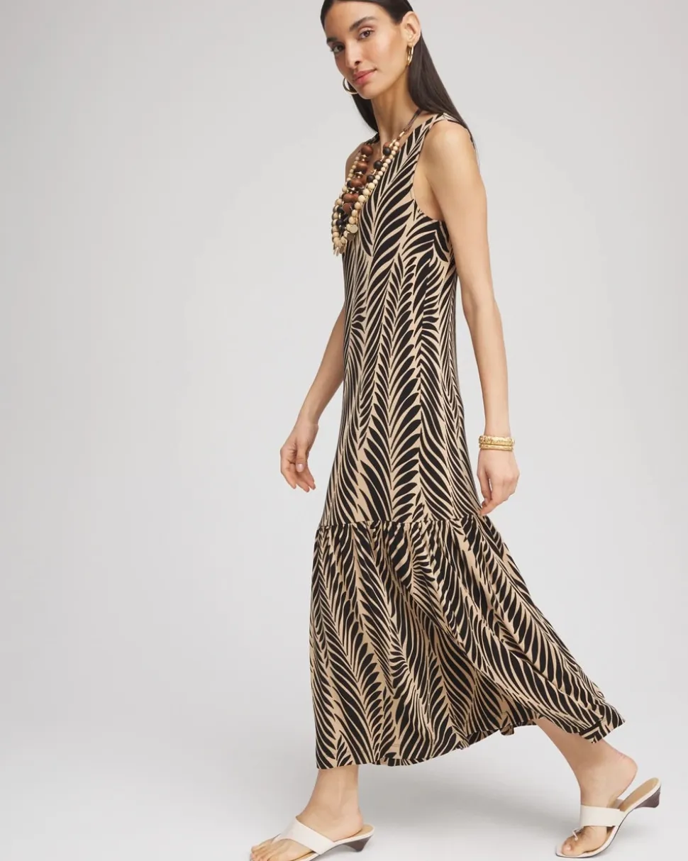 Travelers™ Palm-Frond-Motif Dress