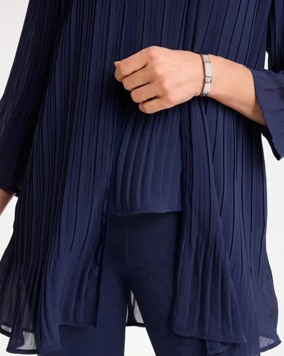 Travelers™ Pleated Chiffon Cardigan