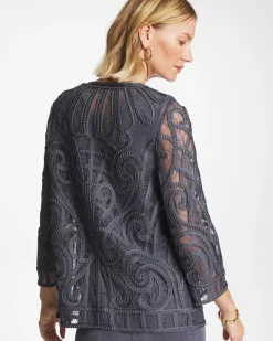 Travelers™ Short Embroidered Lace Jacket