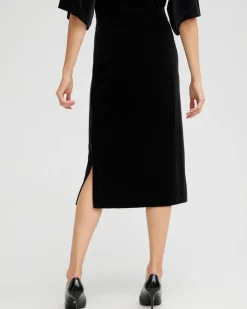 Travelers™ Velvet Midi Skirt